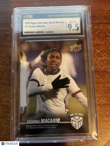 2021-22 Upper Deck Game Dated Moments Catarina Macario #7 CSG 9.5