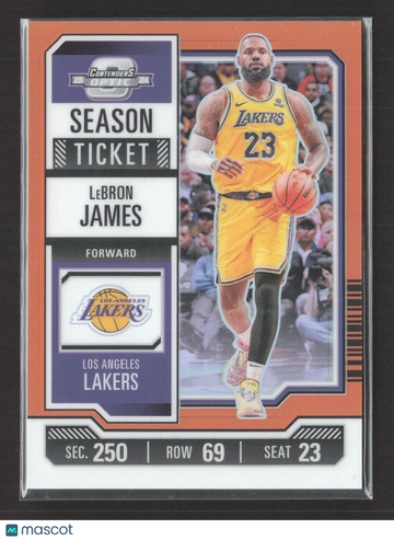 2024 Panini Contenders Optic LeBron James #90 Orange /49