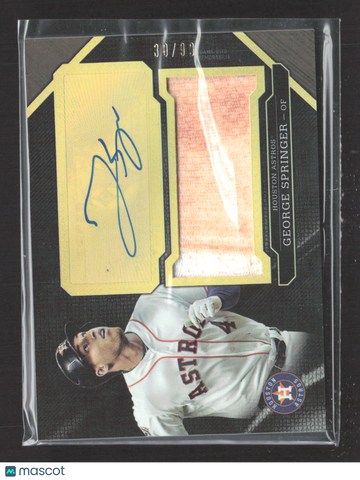 2016 Topps Triple Threads George Springer #UAJR-GS Jersey Patch Memorabilia 30/90 Auto