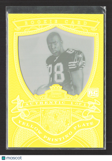 2007 Bowman Sterling Jason Hill #BSRR-JH Yellow Printing Plate /1 RC Yellow Printing Plate