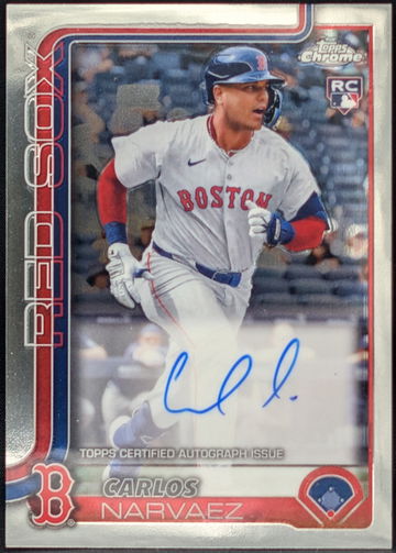 2025 Topps Chrome Rookie Autographs #RA-CAN Carlos Narvaez RC AU