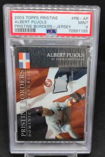 2003 Topps Pristine Borders PB-AP Albert Pujols Jersey Patch PSA 9