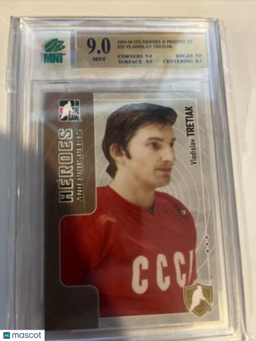 2005-06 In the Game Heroes and Prospects Vladislav Tretiak MNT 9