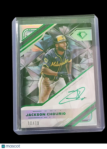 2025 Topps Diamond Icons Jackson Chourio #WPA-JC White Polychromatink /10