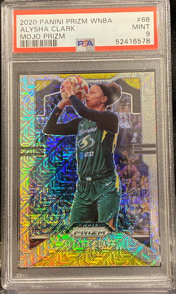 2020 Panini Prizm WNBA Mojo Prizm #d 04/25 Alysha Clark PSA 9
