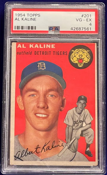 1954 Topps #201 Al Kaline RC PSA 4