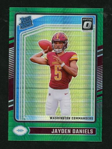 2024 Panini Donruss Optic Green Prizm Jayden Daniels #248 RC