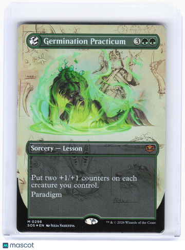 Secrets of Strixhaven Germination Practicum (Borderless) Foil Mythic #296