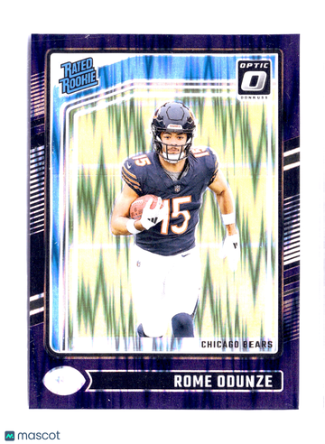 2024 Panini Donruss Optic Football Rome Odunze #286 Purple Velocity