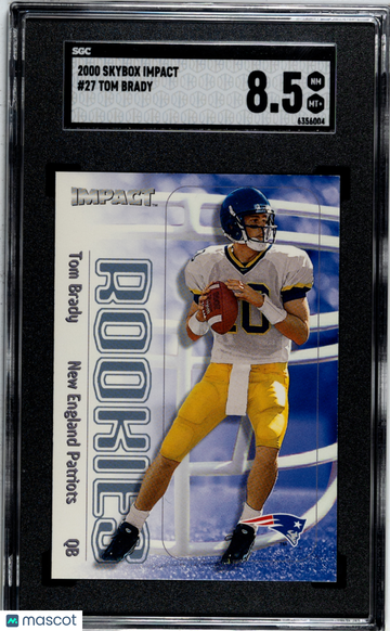 2000 Skybox Impact Tom Brady #27 SGC 8.5
