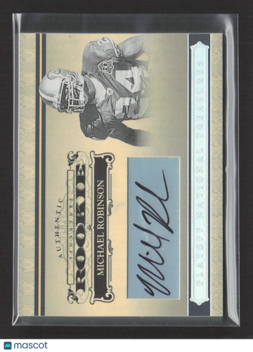 2006 Playoff National Treasures Michael Robinson #134
