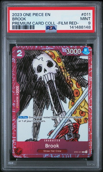 2023 One Piece Premium Card Collection -One Piece Film Red- Brook #11 PSA 9