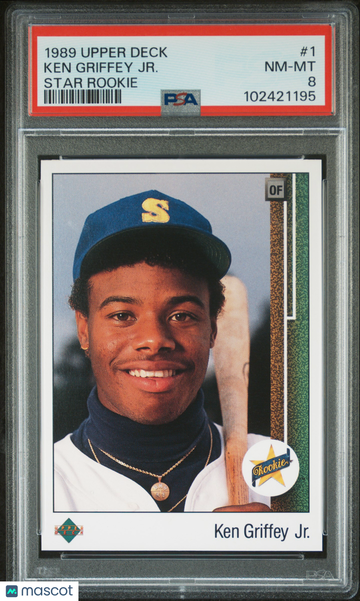 1989 Upper Deck Ken Griffey JR. #1 Star Rookie PSA 8