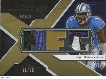 2008 SPx Roy Williams Patch Upper Deck