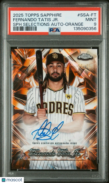 2025 Topps Chrome Sapphire Fernando Tatis Jr #SSAFT Orange PSA 9 Topps