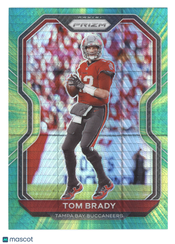 2020 Panini Prizm Tom Brady #255 Green Hyper /175