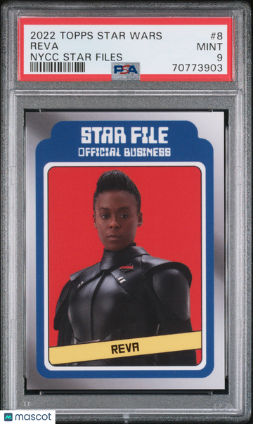 2022 Topps Star Wars Nycc Star Files Reva #8 PSA 9