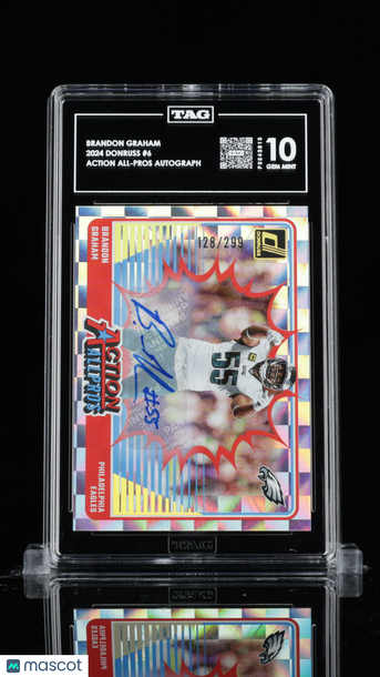 2024 Donruss Action All-Pros Autographs Brandon Graham #6 /299 Low Pop TAG 10