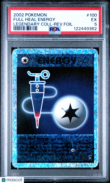 2002 Pokemon Legendary Collection Full Heal Energy Legendary Coll-Rev.Foil PSA 5 #100