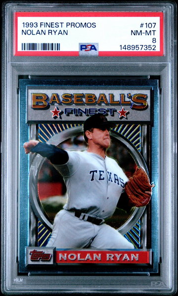 1993 Finest Promos Nolan Ryan #107 /5000 /1 PSA 8