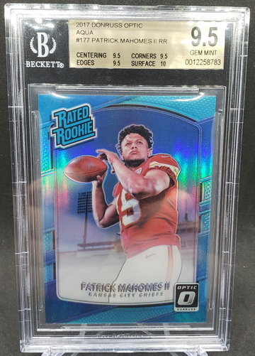 2017 Optic Aqua Patrick Mahomes