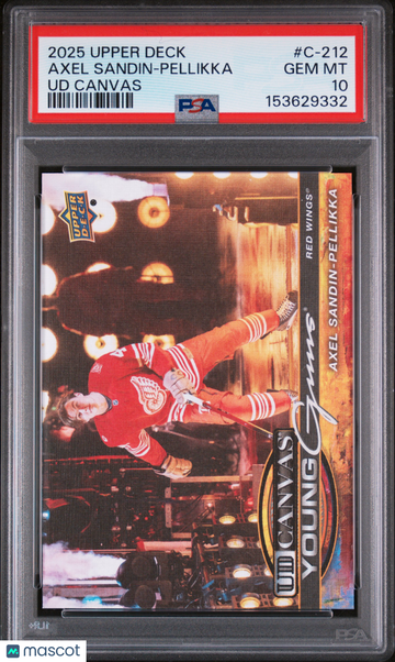 2025-26 Upper Deck UD Canvas Axel Sandin-Pellikka #C-212 PSA 10