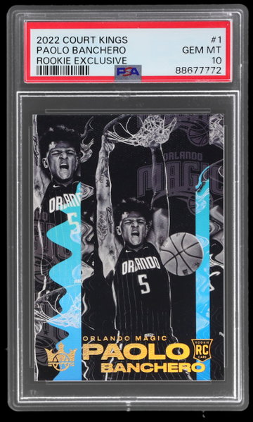 2022 Panini Court Kings Paolo Banchero Rookie Exclusive PSA 10 RC