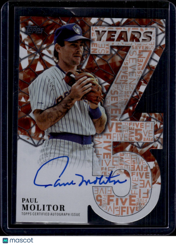 2026 Topps 75 Years of Topps Paul Molitor #75YA-PMO /25