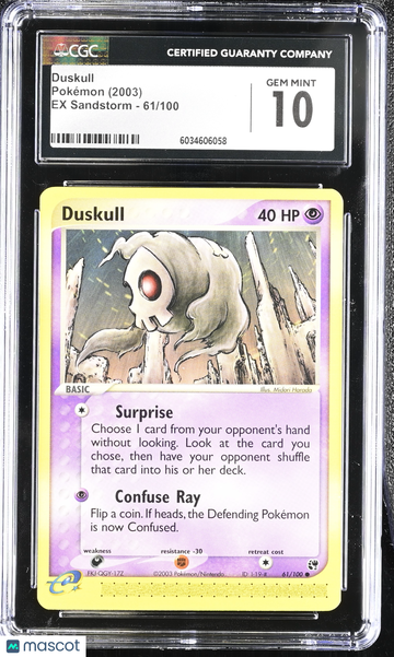 EX Sandstorm Duskull Nonholo Common 61/100 CGC 10 #61/100