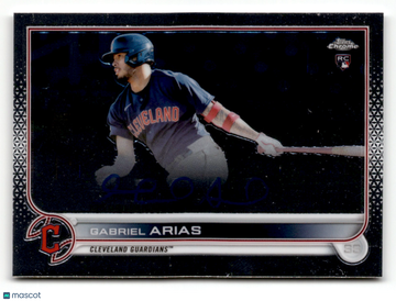 2022 Topps Chrome Gabriel Arias #RA-GA Rookie,Autograph Cleveland Guardians