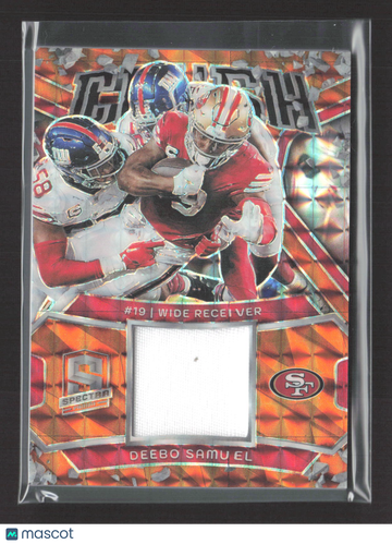 2024 Panini Spectra Prizm Deebo Samuel #CRU-DSL Orange /10 Memorabilia