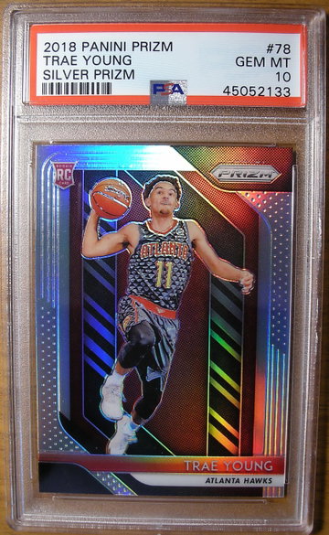Trae Young 2018 Prizm #78 Silver PSA 10 Gem Mint