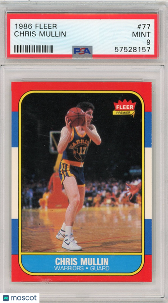 1986 Fleer Chris Mullin #77 PSA 9