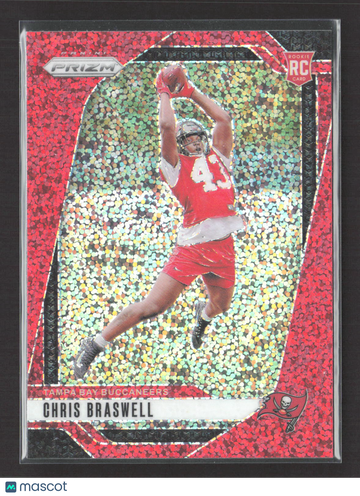 2024 Panini Prizm Football Chris Braswell #320 Red White and Blue RC