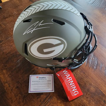 Charles Woodson Green Bay Packers Authentic Salute to Service Autographed Full Size Helmet