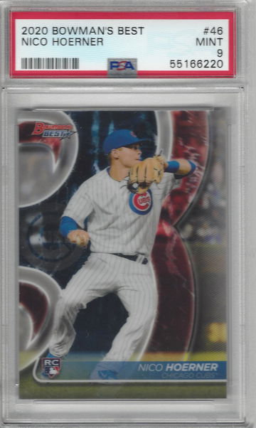 2020 Bowman’s Best Nico Hoerner #46 PSA 9