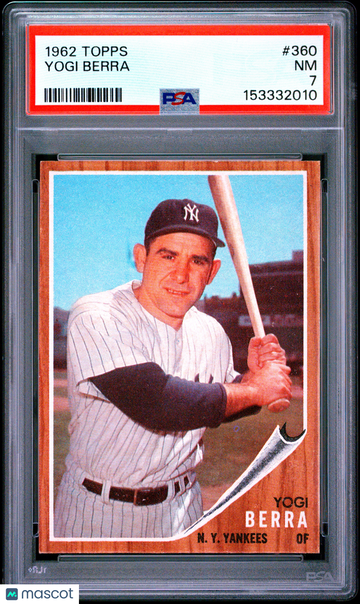 1962 Topps Yogi Berra #360 PSA 7