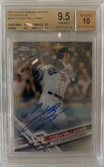 2017 Topps Chrome Update Autographs Cody Bellinger HMT 10 PSA 10