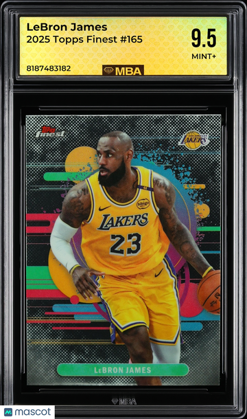 2025 Topps Finest LeBron James #165 MBA 9.5