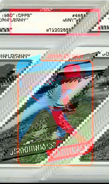 1980 Topps John Denny #464 PSA 9 P1305