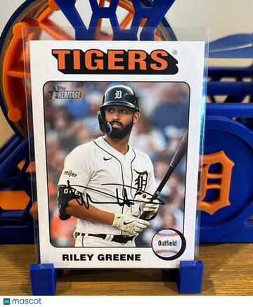 2024 Topps Heritage - White Border Riley Greene #381