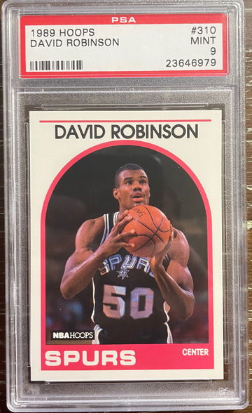 1989 hoops #310 David Robinson PSA 9