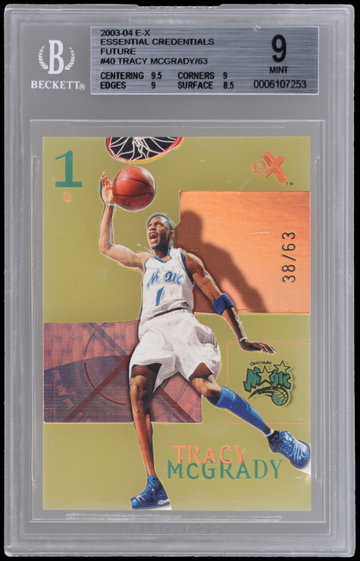 2003 EX Tracy Mcgrady Essential Credentials Future BGS 9