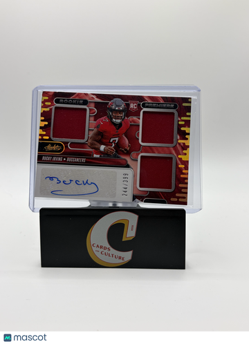 2024 Panini Absolute Football Bucky Irving #RPM-BIG /399 Triple Relic RC Memorabilia
