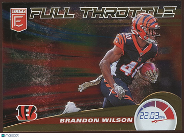 Brandon Wilson 2020 Elite Full Throttle GOLD SSP Cincinnati Bengals 4/5