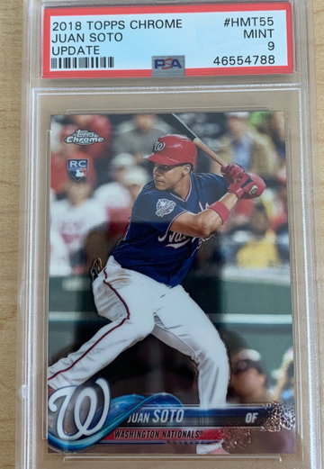 Juan Soto 2018 topps chrome update HMT55