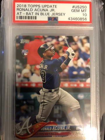 Ronald Acuna 2018 Topps Update PSA 10