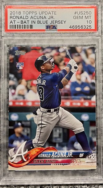 2018 Topps Update Ronald Acuna PSA 10 RC