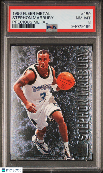 1996 Metal Stephon Marbury #189 Precious PSA 8
