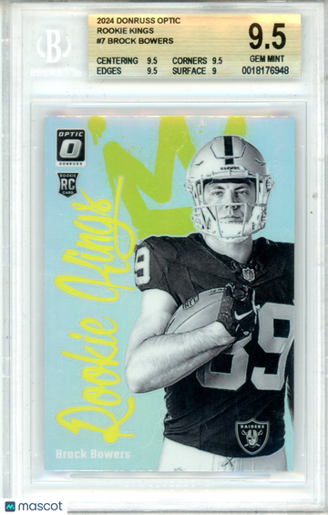 2024 Donruss Optic Rookie Kings Brock Bowers #7 BGS 9.5